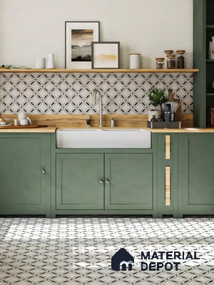 Functional Chic: A Glimpse into a Stylishly Practical Kitchen Setup | Material Depot