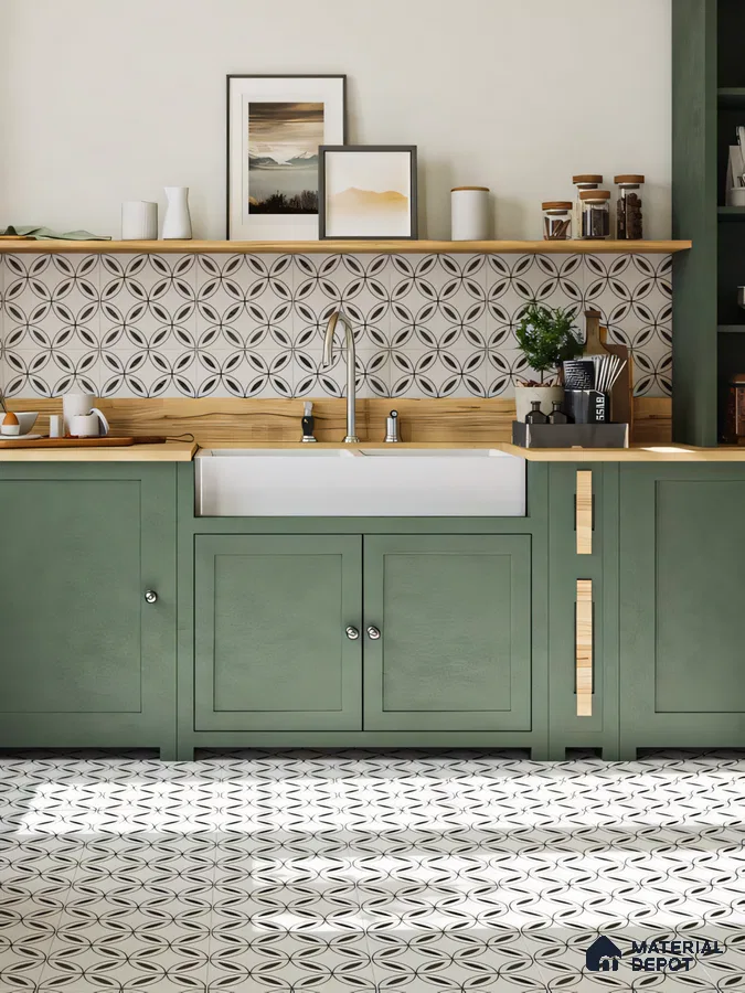 Functional Chic: A Glimpse into a Stylishly Practical Kitchen Setup | Material Depot