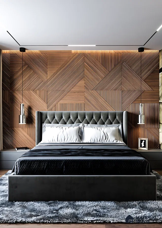 Geometric Elegance: A Modern Bedroom Oasis | Material Depot