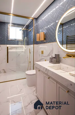 Geometric Grace: Chic Angles in Bathroom Design | Material Depot
