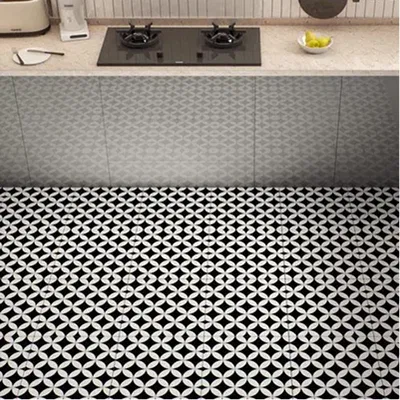 Closeup application image of Geometric Moroccan Tiles