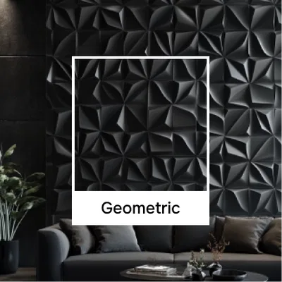 Closeup application image of Geometric Look Panels