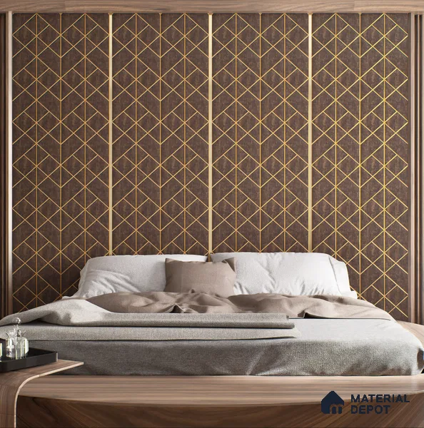 Wooden Look LM 01290 8 ft x 4 ft Suede Finish Decorative Laminate - 1 mm | Suitable for TV Unit, Wardrobe, Kitchen Cabinets