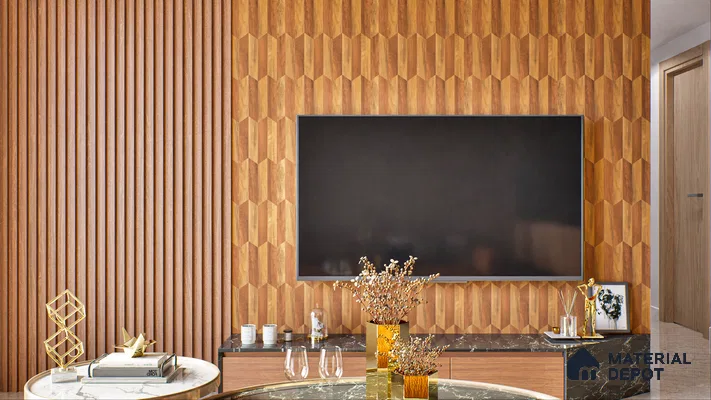 Patterned Look LM 01216 8 ft x 4 ft Texture Finish Decorative Laminate - 1 mm | Suitable for Bedroom, TV Unit, Wardrobe