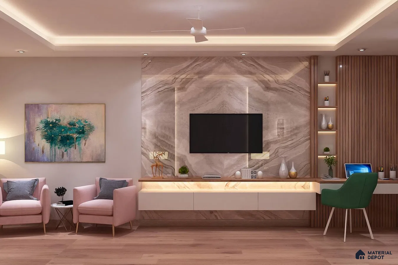 Marble TV Unit Elegance