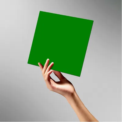 Product Mockup of Laminate showing in Greens Color