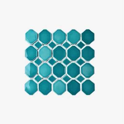 Closeup application image of Hexagon & Octagon Tile in Kitchen