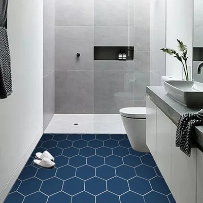 Closeup application image of Hexagonal Tiles