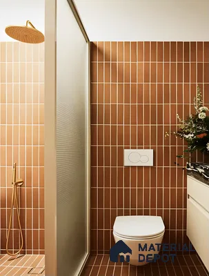 High End Bathroom Style With Modular Subway Tiles | Material Depot