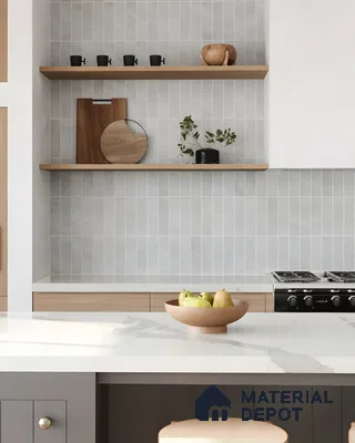 Industrial style Kitchen Design with Light Wood Accents Sobha Dream Acres Panathur | Material Depot