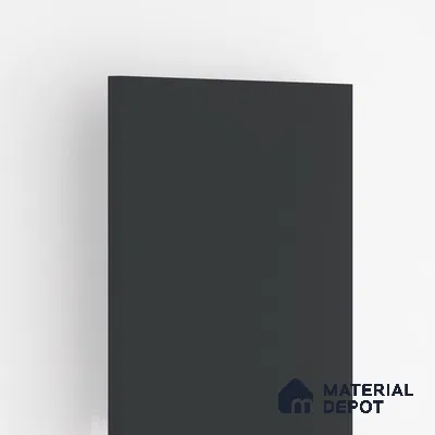 Black Solid Colors Look 3564 RSO 8 ft x 4 ft Super Matte Finish Decorative Laminate - 1 mm | Suitable for Living Room, Kitchen, Office