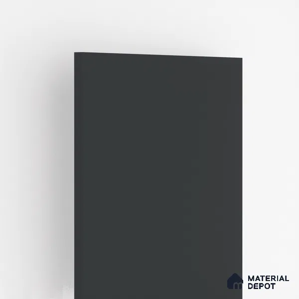 Black Solid Colors Look 3564 RSO 8 ft x 4 ft Super Matte Finish Decorative Laminate - 1 mm | Suitable for Living Room, Kitchen, Office