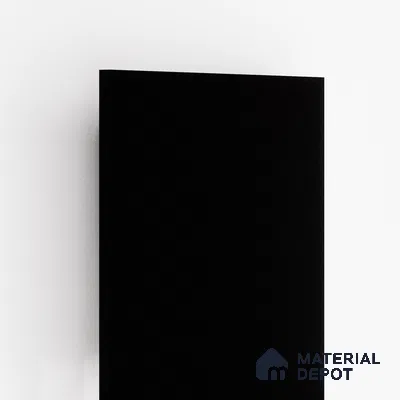 Black Solid Colors Look 3646 SUD 8 ft x 4 ft Suede Finish Decorative Laminate - 1 mm | Suitable for Living Room, Kitchen, Office