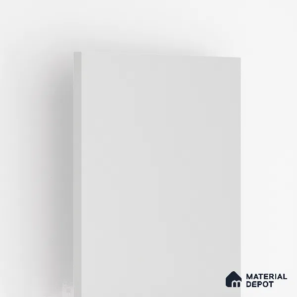 White Solid Colors Look 3503 SMR 8 ft x 4 ft High Gloss Finish Decorative Laminate - 1 mm | Suitable for Living Room, Kitchen, Office