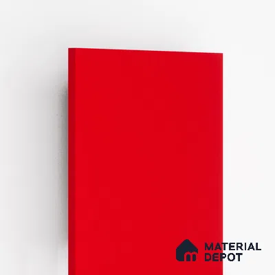 Red Solid Colors Look CF 226 Voda Red Chiffon 8 ft x 4 ft Matte Finish Decorative Laminate - 1 mm | Suitable for Living Room, Kitchen, Office