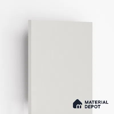 White Solid Colors Look CM 132 Egg White Country Matt 8 ft x 4 ft Matte Finish Decorative Laminate - 1 mm | Suitable for Living Room, Kitchen, Office