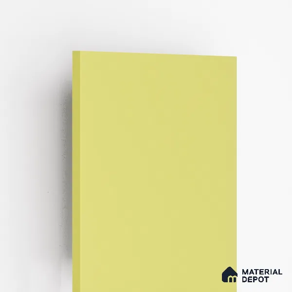 Yellow Textured Solid Look CF 213 Chiffon 8 ft x 4 ft Texture Finish Decorative Laminate - 1 mm | Suitable for TV Unit, Wardrobe, Kitchen Cabinets