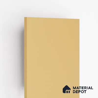 208 SU Glaze Yellow 8 ft x 4 ft Suede Finish Decorative Laminate - 1 mm | Suitable for TV Unit, Wardrobe, Kitchen Cabinets