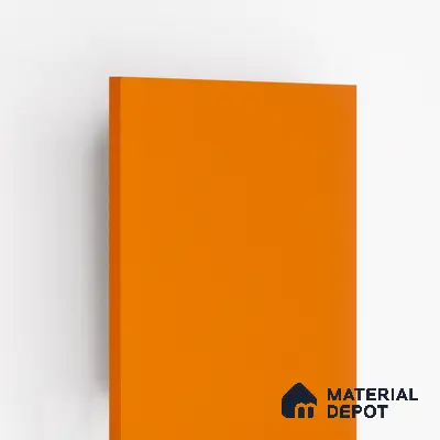 212 LU Light Orange 8 ft x 4 ft Texture Finish Decorative Laminate - 1 mm  | Suitable for TV Unit, Wardrobe, Kitchen Cabinets | Matching Edgeband Code - (Rehau - 75608) | (E3 - 1513 HG)