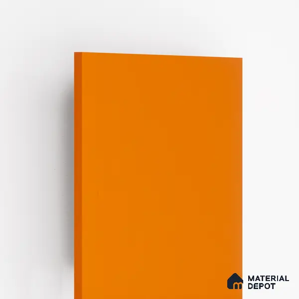 212 LU Light Orange 8 ft x 4 ft Texture Finish Decorative Laminate - 1 mm | Suitable for TV Unit, Wardrobe, Kitchen Cabinets | Matching Edgeband Code - (Rehau - 75608) | (E3 - 1513 HG)