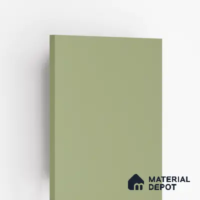 276 SU Pista Green 8 ft x 4 ft Suede Finish Decorative Laminate - 1 mm | Suitable for TV Unit, Wardrobe, Kitchen Cabinets