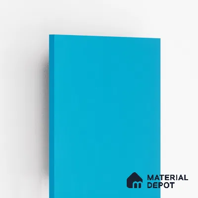 3241 HG Blue Blush 8 ft x 4 ft High Gloss Finish Decorative Laminate - 1 mm  | Suitable for TV Unit, Wardrobe, Kitchen Cabinets | Matching Edgeband Code - (Rehau - 112349) | (E3 - 1030 HG)