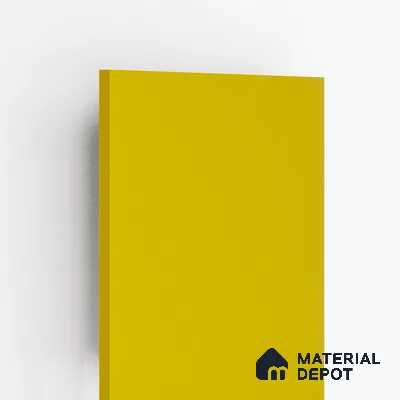 83203 GL Yellow 8 ft x 4 ft High Gloss Finish Liner Laminate - 0.8 mm | Suitable for TV Unit, Wardrobe, Kitchen Cabinets