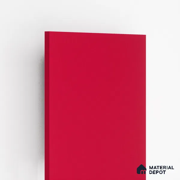 80193 GL Lunan Red 8 ft x 4 ft High Gloss Finish Liner Laminate - 0.8 mm | Suitable for TV Unit, Wardrobe, Kitchen Cabinets