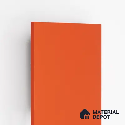 Orange Solid Colors Look 913 MT Orange 8 ft x 4 ft Matte Finish Decorative Laminate - 1 mm | Suitable for Living Room, Kitchen, Office