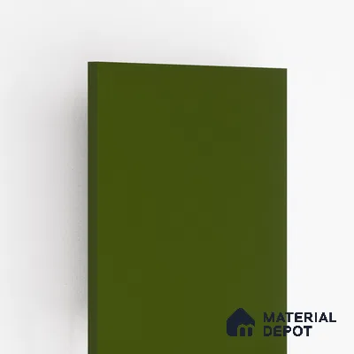 Olive Green Solid Colors Look LM 21706 8 ft x 4 ft High Gloss Finish 6H Anti Scratch Acrylic Laminate - 1.5 mm | Suitable for Living Room, Kitchen, Office