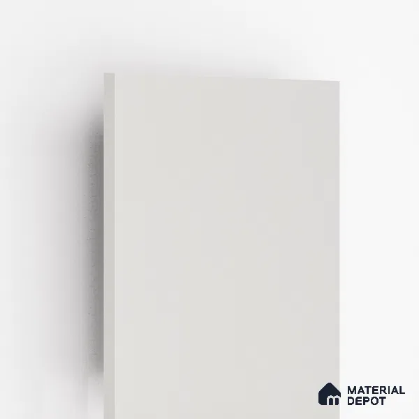White Solid Colors Look 8709 SF 8 ft x 4 ft Suede Finish Decorative Laminate - 0.8 mm | Suitable for Living Room, Kitchen, Office