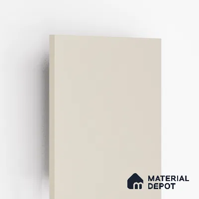 Ivory Solid Colors Look 8003 MF 8 ft x 4 ft Matte Finish Decorative Laminate - 0.8 mm | Suitable for Living Room, Kitchen, Office