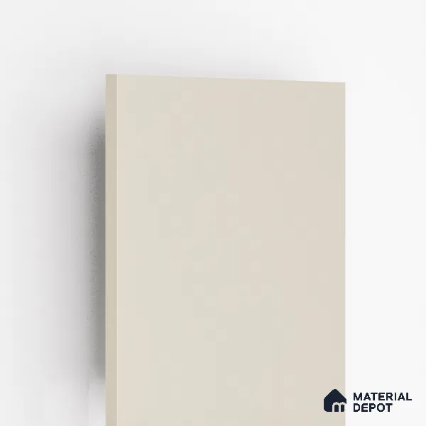 Ivory Solid Colors Look 8003 MF 8 ft x 4 ft Matte Finish Decorative Laminate - 0.8 mm | Suitable for Living Room, Kitchen, Office