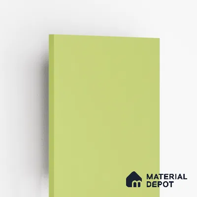 Green Solid Colors Look 8318 SF 8 ft x 4 ft Suede Finish Decorative Laminate - 0.8 mm | Suitable for Living Room, Kitchen, Office