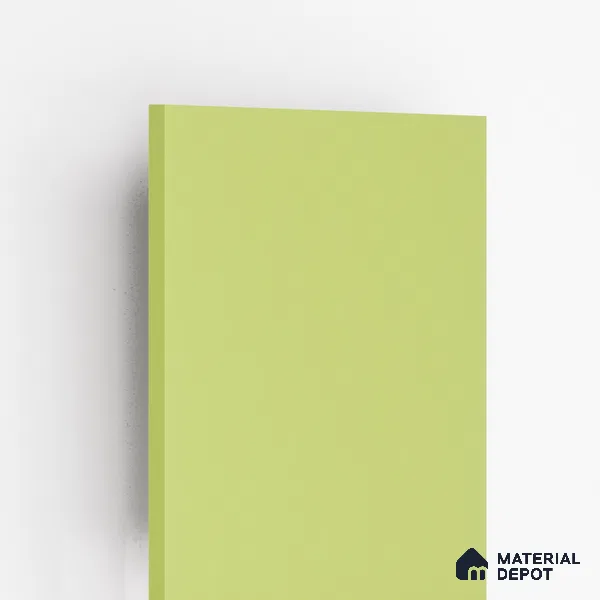 Green Solid Colors Look 8318 SF 8 ft x 4 ft Suede Finish Decorative Laminate - 0.8 mm | Suitable for Living Room, Kitchen, Office
