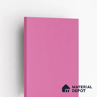 Pink Solid Colors Look 1504 SF 8 ft x 4 ft Suede Finish Decorative Laminate - 1 mm | Suitable for Living Room, Kitchen, Office