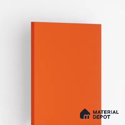 21414 SGL Neo Tangerine 8 ft x 4 ft High Gloss Finish Decorative Laminate - 0.8 mm | Suitable for Living Room, Kitchen, Office