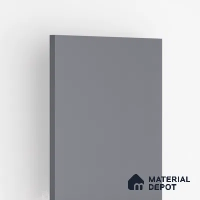 Medium Grey Solid Colors Look LM 24937  8 ft x 4 ft Super Matte Finish Decorative Laminate - 1 mm | Suitable for Living Room, Kitchen, Office