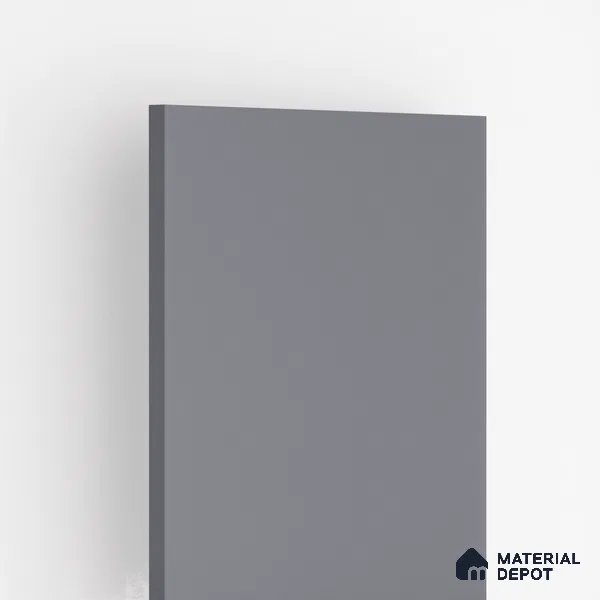 Medium Grey Solid Colors Look LM 24937 8 ft x 4 ft Super Matte Finish Decorative Laminate - 1 mm | Suitable for Living Room, Kitchen, Office