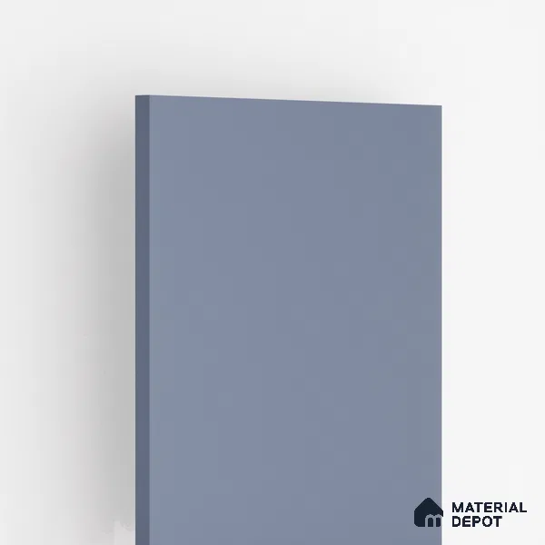 187 HG Gfrost Grey 8 ft x 4 ft High Gloss Plain Color Finish Laminate - 1 mm | Suitable for Living Room, Kitchen, Office