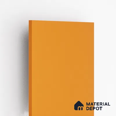 146 HG Fiesta Orange 8 ft x 4 ft High Gloss Plain Color Finish Laminate - 1 mm | Suitable for Living Room, Kitchen, Office