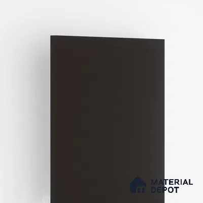 190 HG Black 8 ft x 4 ft High Gloss Plain Color Finish Laminate - 1 mm | Suitable for Living Room, Kitchen, Office