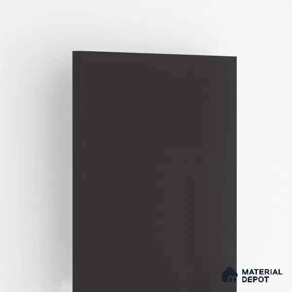 190 SF Black 8 ft x 4 ft Plain Color Suede Finish Laminate - 1 mm | Suitable for Living Room, Kitchen, Office