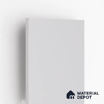 LM 01519 Nickel High Gloss White 8 ft x 4 ft High Gloss Finish Decorative Laminate - 1 mm  | Suitable for Living Room, Kitchen, Office