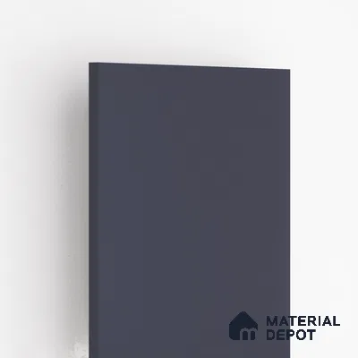 Solid Colors Look LM 01768 Midnight Blue 8 ft x 4 ft Suede Finish Decorative Laminate - 1 mm | Suitable for Living Room, Kitchen, Office