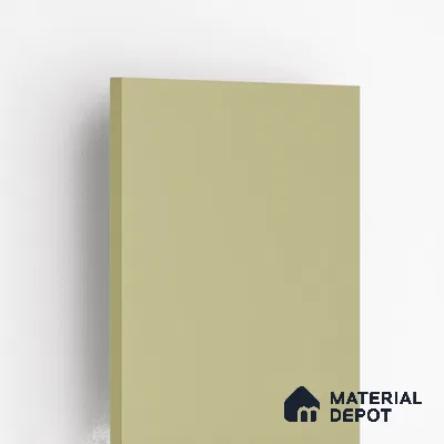 Olive Beige Solid Colors Look LM 01867 8 ft x 4 ft Matte Finish Decorative Laminate - 1 mm | Suitable for Living Room, Kitchen, Office
