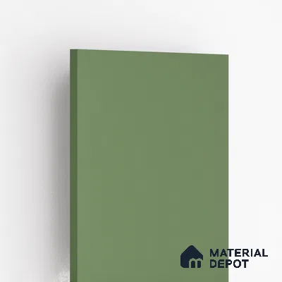 Green Textured Solid Look LM 01894 8 ft x 4 ft Texture Finish Decorative Laminate - 1 mm | Suitable for TV Unit, Wardrobe, Kitchen Cabinets