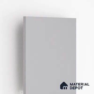 Ash Grey Solid Colors Look LM 01909 8 ft x 4 ft Glossy Finish Decorative Laminate - 1 mm | Suitable for Living Room, Kitchen, Office