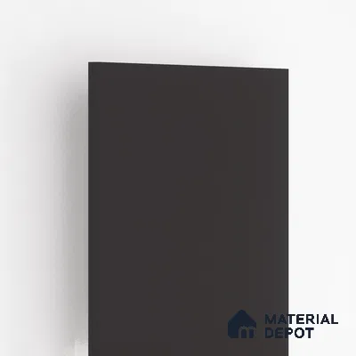 Jet Black Solid Colors Look LM 01911 8 ft x 4 ft Matte Finish Decorative Laminate - 1 mm | Suitable for Living Room, Kitchen, Office