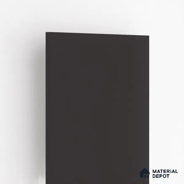 Jet Black Solid Colors Look LM 01911 8 ft x 4 ft Matte Finish Decorative Laminate - 1 mm | Suitable for Living Room, Kitchen, Office